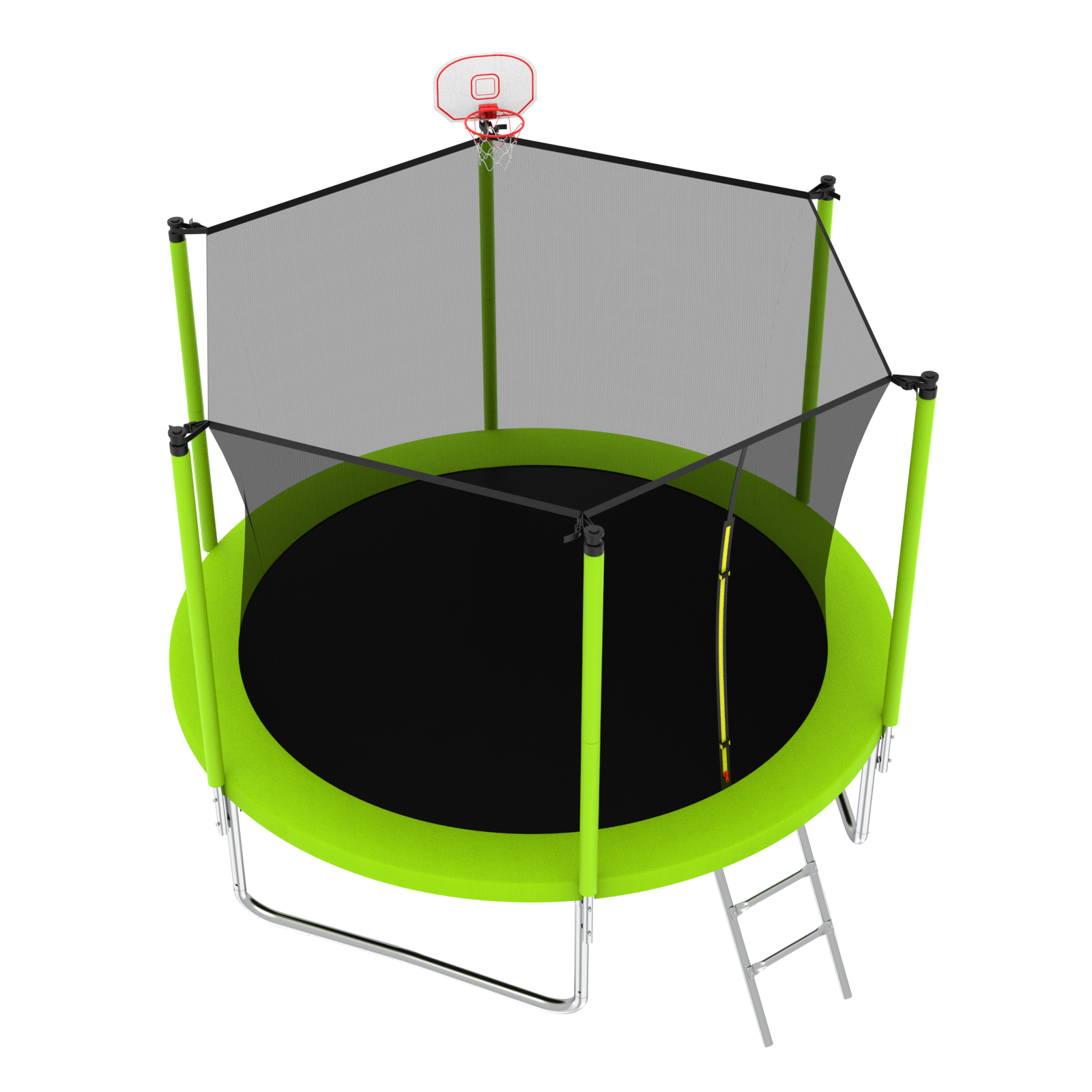 8Ft Trampoline Green Green Metal