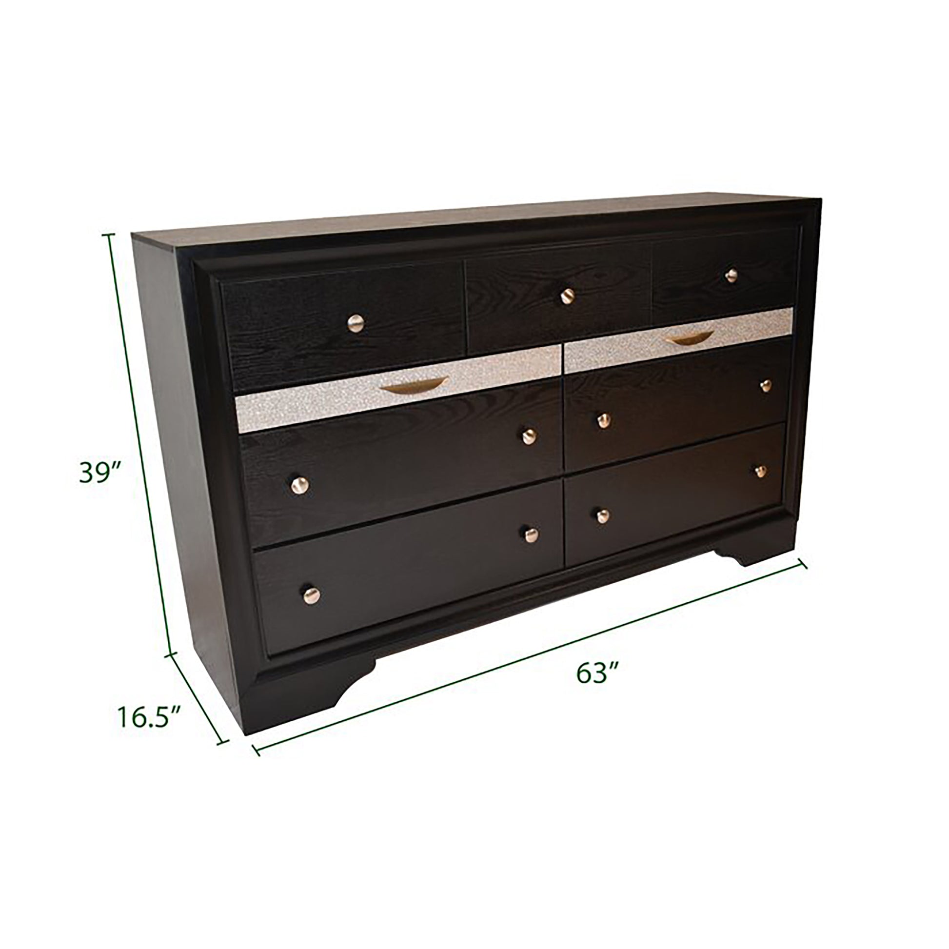 Matrix Traditional Style Full 5Pc Storage Bedroom Set Made With Wood In Black Box Spring Not Required Full Black Wood 5 Piece Set Bedroom Bed Included,Chest Included,Dresser Included,Mirror Included,Nightstand Included Traditional Solid Wood Mdf Wood