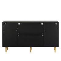 Dresser Drawer Cabinet,Bar Cabinet,Lockers,Sideboard,Buffet Sideboard,Buffet Service Desk,Storagecabinet,Changhong Glass Sliding Door, For Bedroom, Living Room, Kitchen Corridor, Color: Black 5 Or More Spaces Barn Door Black Primary Living Space Glass