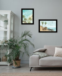 "Wild And Free" In The Ocean Breeze Framed Wall Art For Living Room, Wall Art Print For Home Decor, Bedroom Wall Art By Cindy Jacobs Multicolor Wood Paper