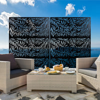 Outdoor & Indoor Privacy Screen Metal Privacy Screen 76" H 48" W, Freestanding Decorative Privacy Screen For Deck Balcony Patio, Privacy Fence Panels For Outside Lawn Garden Ps119 Black Black Steel