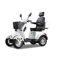 Xl3D4L Electric Mobility Recreational Travel Scooter For Adults,Mobility Scooters For Seniors, 4 Wheel Powered Mobility Scooters White Abs Pc Abs Pc