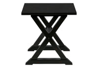 Accent Table, End, Side Table, Square, Nightstand, Bedroom, Lamp, Black Veneer, Transitional Black Mdf