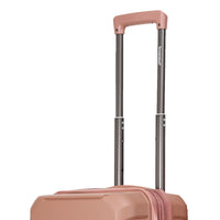 4 Piece Luggage Set With Swivel Wheels, Hard Expandable Travel Luggage With Password Lock 18 20 24 28 Rose Gold Polypropylene