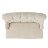 Nicole Kd Settee Light Beige Fabric