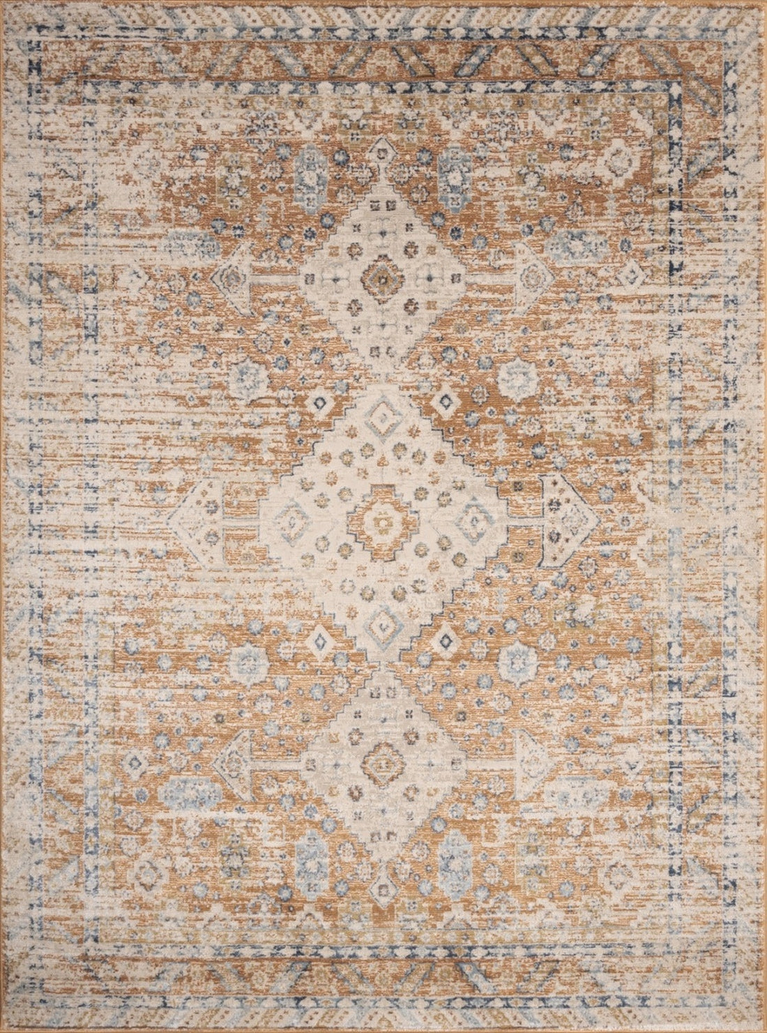 Noble Gc Gen7004 Rust 7 Ft. 10 In. X 10 Ft. 3 In. Area Rug Rust Polyester