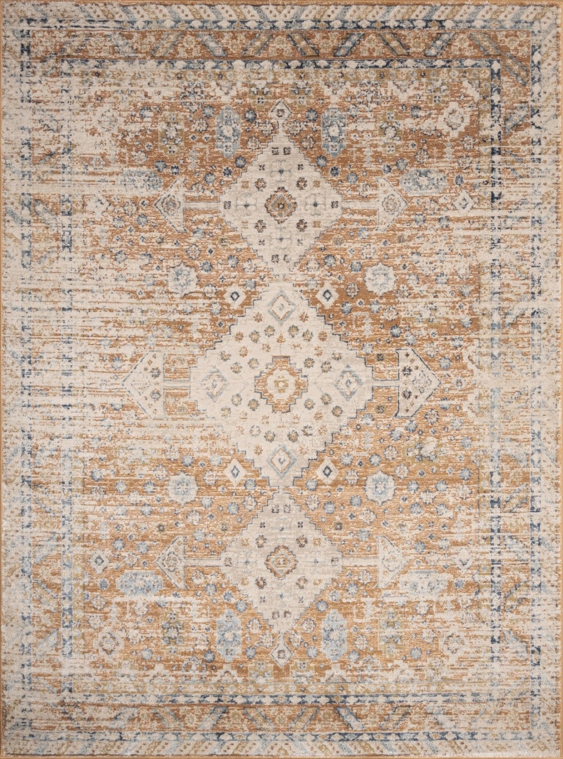 Noble Gc Gen7004 Rust 2 Ft. 7 In. X 7 Ft. 3 In. Area Rug Rust Polyester