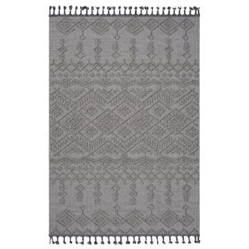 Naar Guros Collection 5X7 White White Traditional Indoor Outdoor Area Rug White Polypropylene