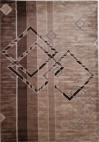 Jersey Area Rugs, Carpets For Livingroom, 7X10 Area Rugs ,3394 Brown Rectangle 8&10 Brown Contemporary Abstract Polypropylene