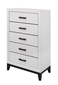 Mirage White Chest White Rubber Wood