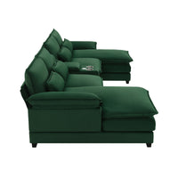 8804Aaf Console Green Velvet 1 Seat