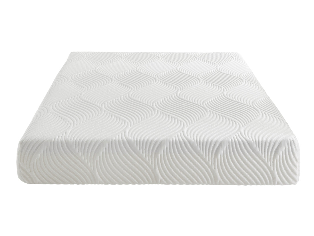 10" Queen Mattresscool Gel Memory Foam Mattress, White, Mattress In A Box, Comfort Mattress White Bedroom Foam Queen