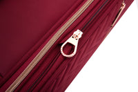 4 Piece Set 16 20 24 28 ,Softshell Suitcase Spinner Wheels Terylene Luggage Sets Carry On Suitcase Luggage Lightweight Durable Suitcasewine Red Wine Red Polyester