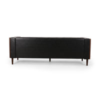 3 Seater Sofa Black Pu