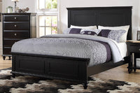 Black Color Eastern King Size Bed Bedroom Furniture High Panel Headboard Footboard Plywood 1Pc Bedframe King Black Wood Bedroom Contemporary,Modern,Transitional,Ultra Modern Rubberwood Bed Frame Plywood