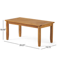 Peytonseat Coffee Table Teak Acacia Wood