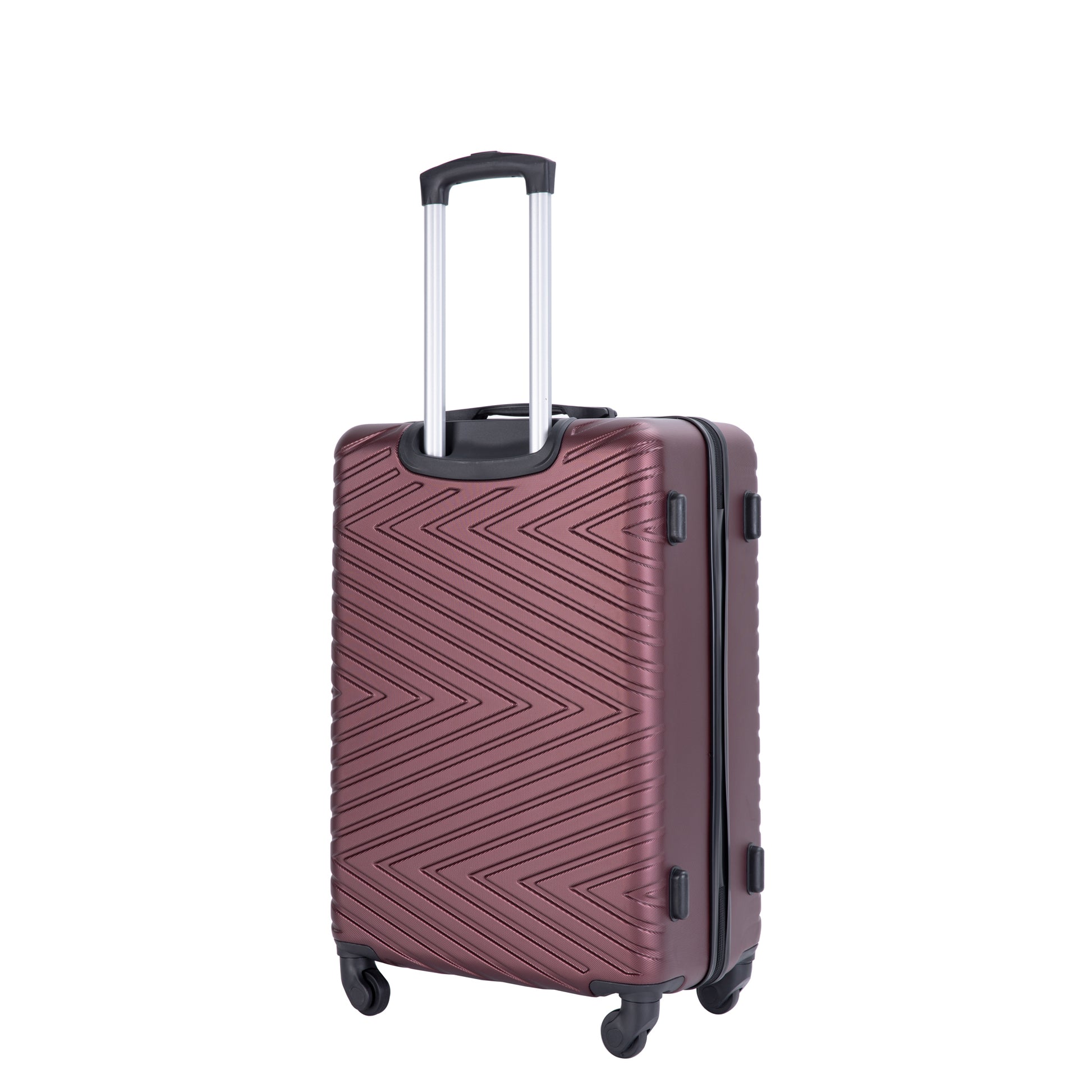 Luggage 4 Piece Abs Lightweight Suitcase With Rotating Wheels, 24 Inch And 28 Inch With Tsa Lock, 16 20 24 28 Wine Red Wine Red Abs