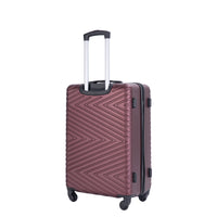 Luggage 4 Piece Abs Lightweight Suitcase With Rotating Wheels, 24 Inch And 28 Inch With Tsa Lock, 16 20 24 28 Wine Red Wine Red Abs