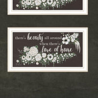 "Together They Built Love" Framed Wall Art For Living Room, Wall Art Print For Home Decor, Bedroom Wall Art By Hollihocks Art Multicolor Wood Paper