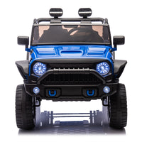 24V Two Seater Kids Ride On Truck Car W Parents Control,200W*2,Seat Width 20.28In,Four Wheel Suspension,Led Lights,Music,Mp3,Bluetooth,Two Independent Seat Belts,Suitable For Off Road For Kids Aged