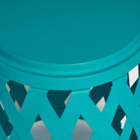 Selen Side Table Teal Iron