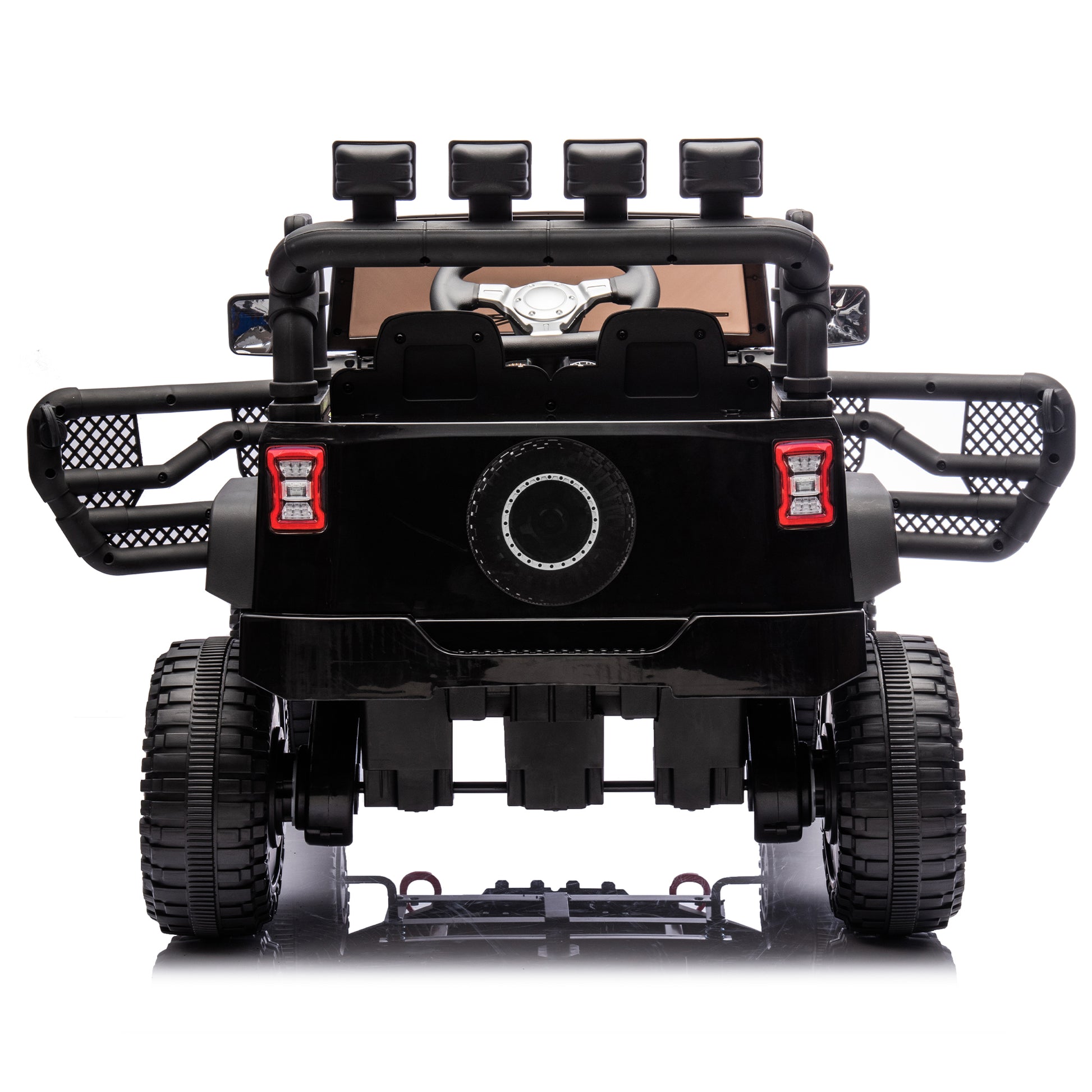 24V Kids Ride On Car W Parents Remote Control,400W Motor,Four Wheel Suspension,Adjustable Speed,Usb,Mp3,Music,Bluetooth,Large Display Screen,Power Display,Portable Handle,Safety Belt For Kids Aged 3