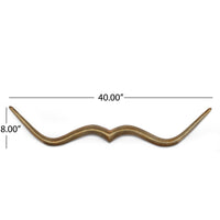 Moustache D Cor Antique Brass Aluminium