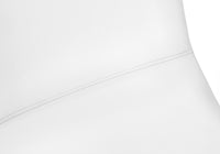 Office Chair, Bar Height, Standing, Computer Desk, Work, White Leather Look, White Metal, Contemporary, Modern White Foam Polyurethane