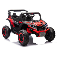 24V Two Seater Kids Ride On Utv W Parents Remote Control,Four Wheel Suspension,Slow Start,Large Wheel Design,Anti Collision Bar,Storage Space,Music,Usb,Bluetooth,Volume Control,Led Lights For Kids 3