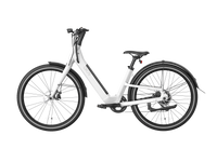 Electric Bike W 40 Miles Max Operating Range And 25 Mph Max Speed White White Aluminum