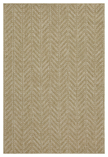 Earth Gc Ntl1014 Jute White 5 Ft. 3 In. X 7 Ft. 3 In. Indoor Outdoor Area Rug Natural White Polyester Polypropylene