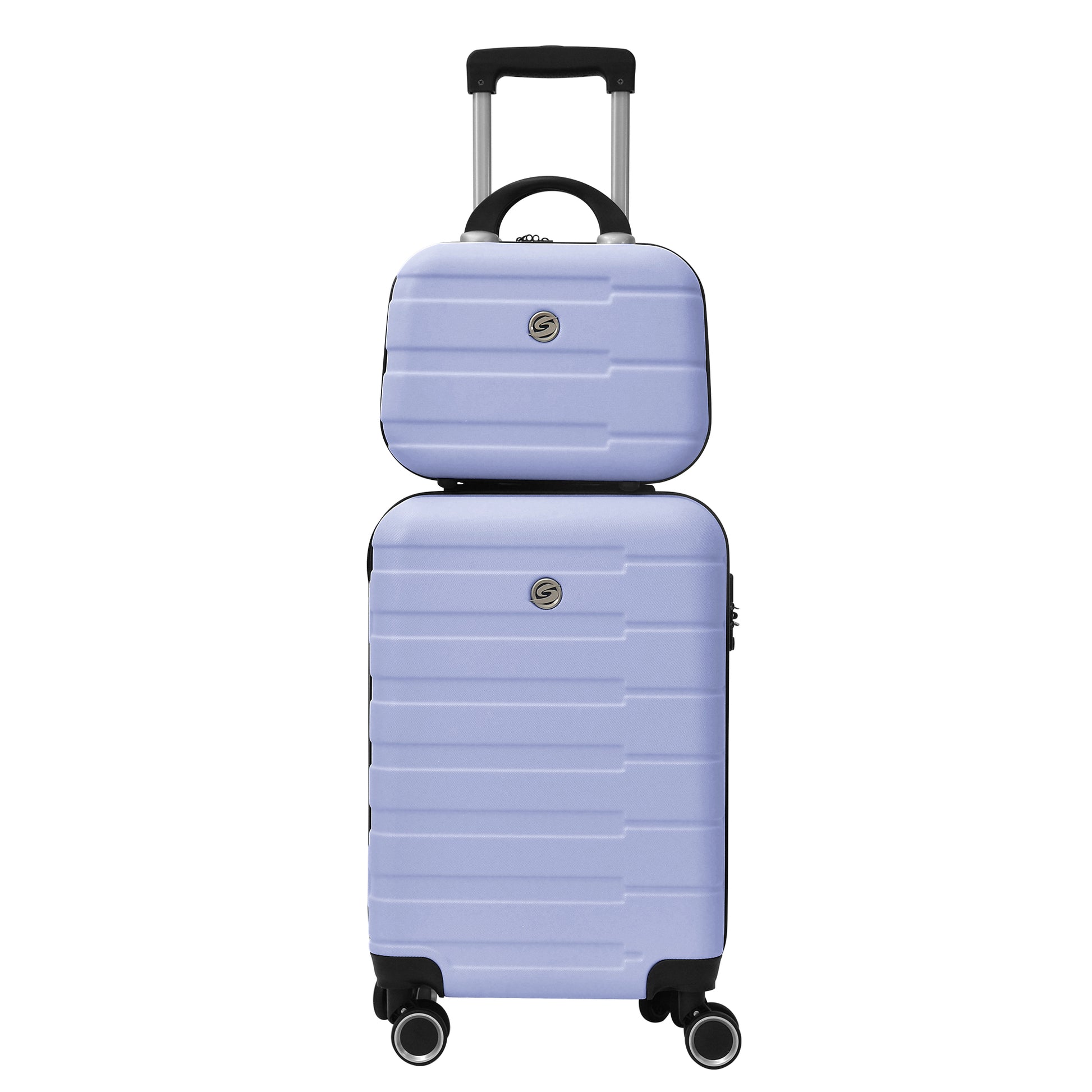 4 Piece Hard Shell Luggage Set,Carry On Suitcase With Spinner Wheels,Family Luggage Set,Lavender Purple 12 20 24 28In Lavender Purple Abs