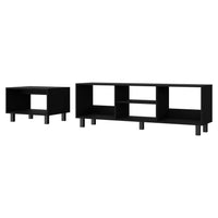 Hoven 2 Piece Living Room Set With Tv Rack And