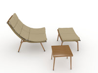Chaise Lounge Chair With Table For Outdoor Indoor Wood Color Alloy Frame 380Lbs Capacity With Cushion Recliner For Camping Gaming Lunch Break Garden Party Sunbathing Gold Brown Rattan Metal