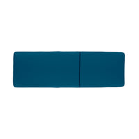 Nadine Chaise Lounge Cushion Blue Wood Waterproof Fabric