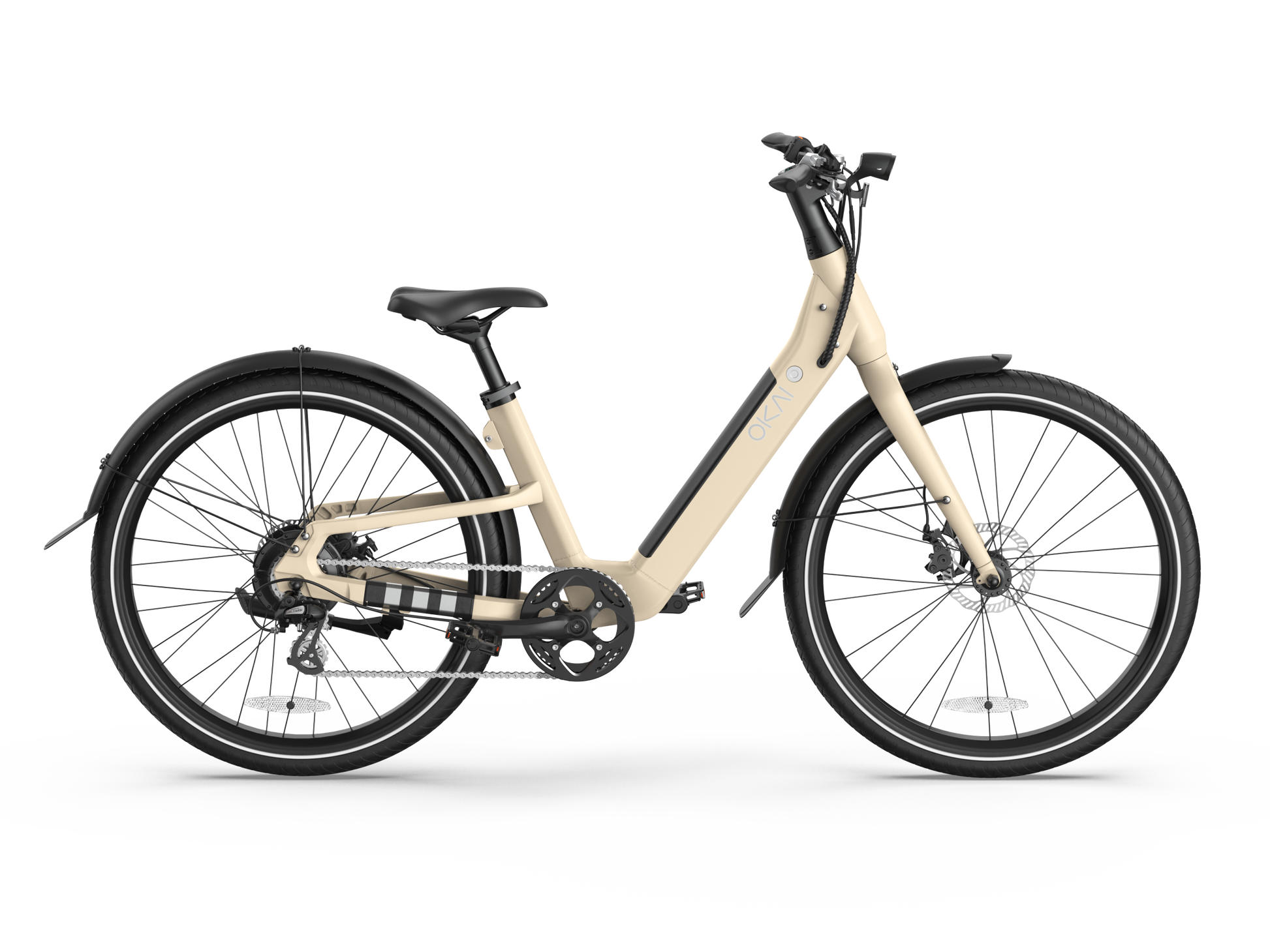 Electric Bike W 40 Miles Max Operating Range And 25 Mph Max Speed Desert Sand Sand Aluminum