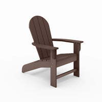 Brown Adirondack Chair Premium Hdpe Poly Lumber For Pool, Patio, And Garden Elegance No Adirondack Brown Weather Resistant Frame American Traditional Hdpe Hdpe