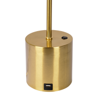 Ethereal Modern Small Brass Metal Table Lamp, Desk Lamp Fixture With White Glass Globe Shade Gold,White Table&Floor Lamps Brass,Glass