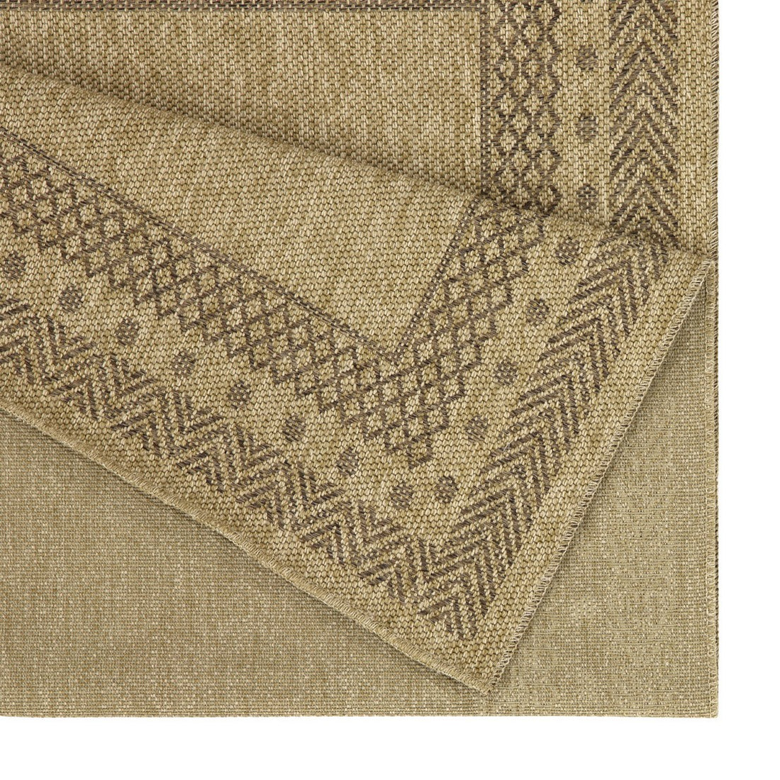 Earth Gc Ntl1007 Jute Mocha 2 Ft. 7 In. X 7 Ft. 3 In. Indoor Outdoor Area Rug Natural & Light Brown Polyester Polypropylene