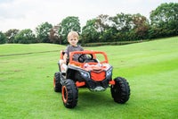 Ride On Car, Kids Electric Utv Car, Tamco Riding Toys For Kids With Remote Control Amazing Gift For 3 6 Years Boys Girls White Light Orange 50 99 Lbs Plastic