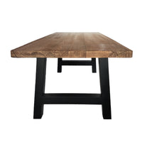 Lido Concrete Dining Table Oak Concrete