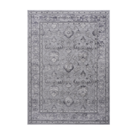 5X7 Grey Oriental Non Shedding Living Room Bedroom Dining Home Office Stylish And Stain Resistant Area Rug Grey Polyester