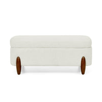 Ottoman Bench With Storage And Seat Cushion, Made Of Looped Gauze Material, Suitable For Bedrooms, Living Rooms, And Entrance Passages Beige 42.5"*20.5"*18.5" Beige Foam