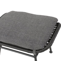 Montana Ottoman Gray Iron Plastic