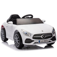 Licensed Mercedes Benz Cls 350,12V Kids Ride On Toy Car W Parents Control,2Wd,Four Wheel Suspension,Music,Bluetooth,Led Light,Usb,Power Display,Volume Adjustment,Speeds 1.24 3.11Mph For Kids Aged 2 4. White 50 99 Lbs Polypropylene