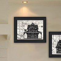 "Try Reading This House And Barn " Framed Wall Art For Living Room, Wall Art Print For Home Decor, Bedroom Wall Art By Cindy Jacobs Multicolor Wood Paper