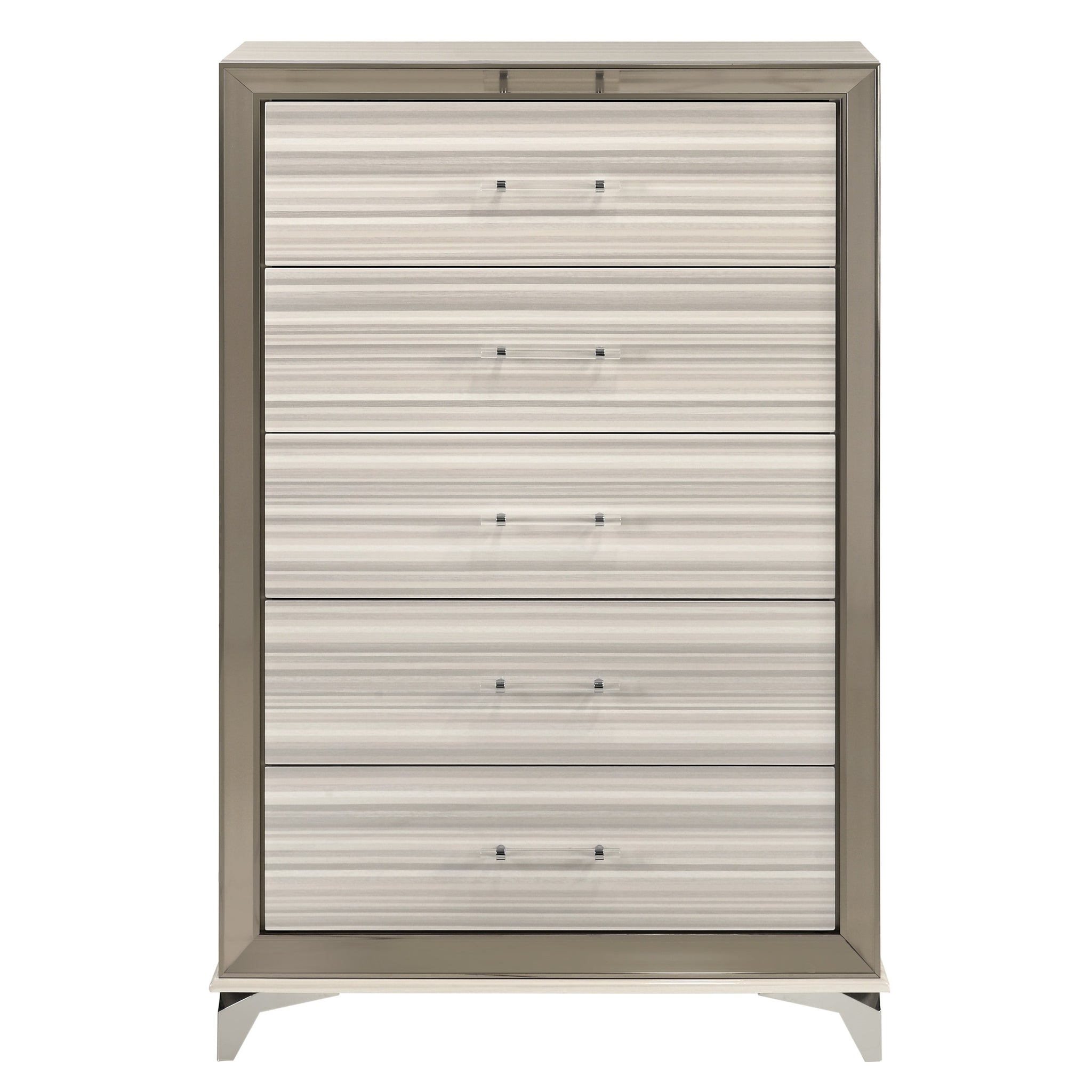 Star White Chest White Solid Wood Mdf