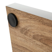 Table And Chair Set.63"X31.5" Marble Pattern Sintered Stone Table With Mdf Oc Shaped Bracket.Paired With 6 White And Dark Gray Spliced Chairs With Pu Cushions And Black Metal Legs. Dark Gray,White