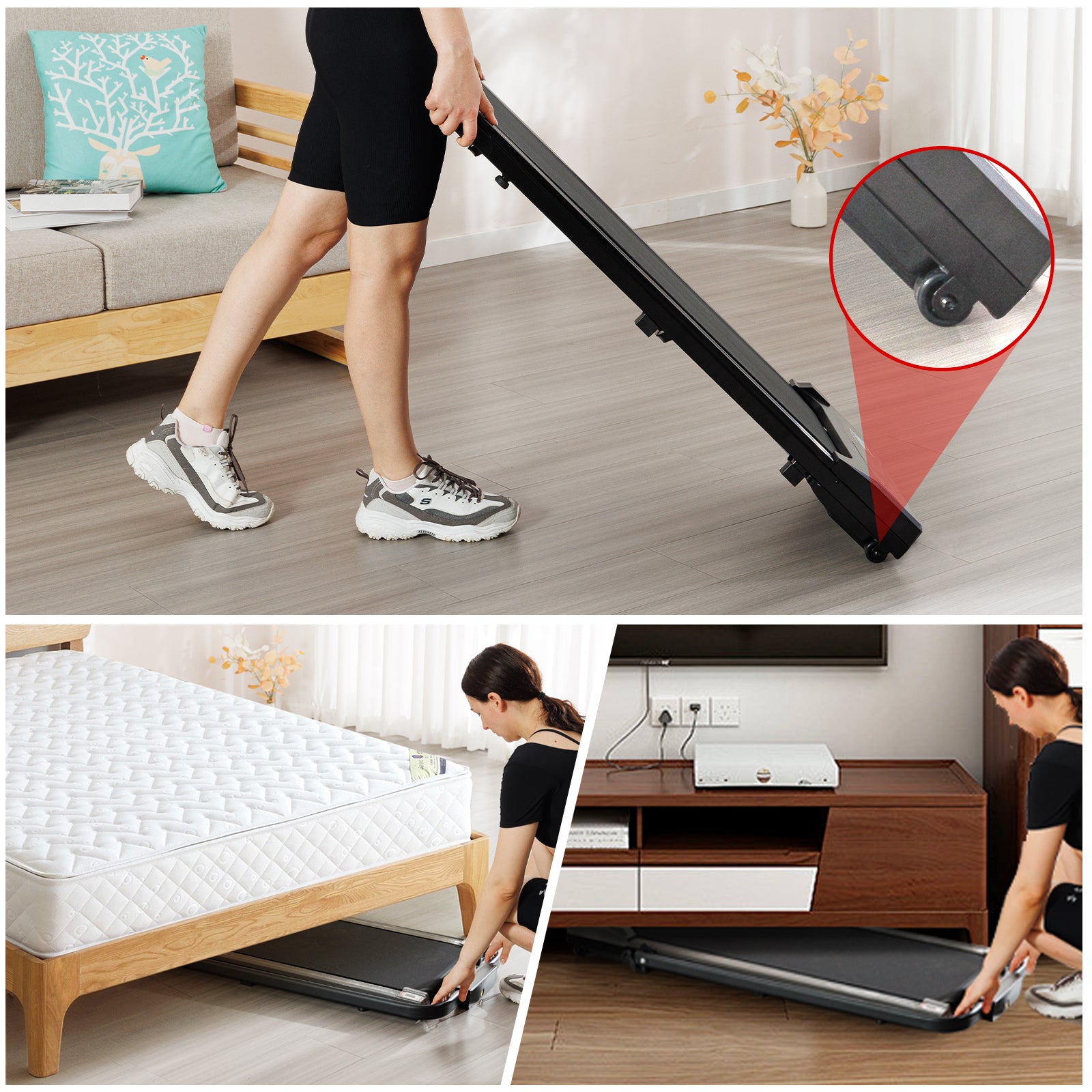 Flat Walker Gray Indoor Fitness Matte Gray Without Durable Primary Living Space Body Building Aluminium Alloy