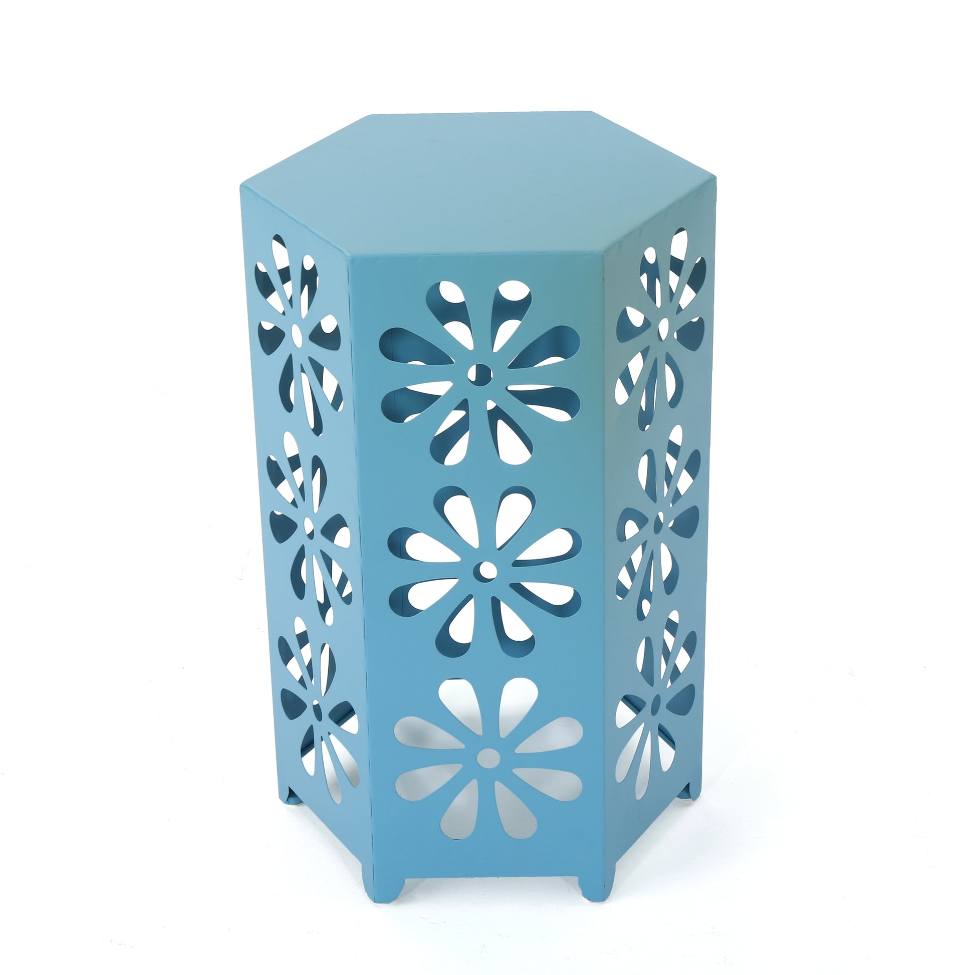 Dandelion 14" Side Table Blue Iron